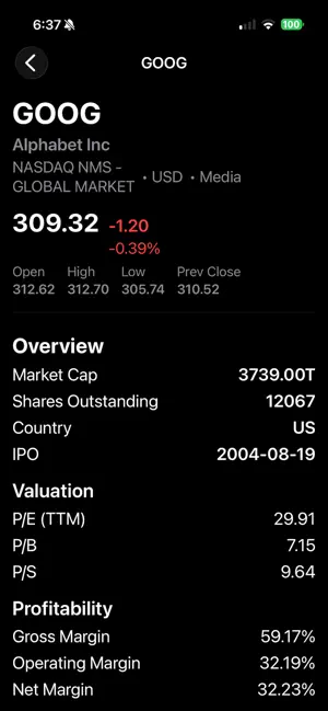 Stock Lists screenshot 3