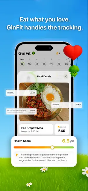 GinFit: AI Calorie Scanner iPhone screenshot 3