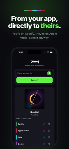 tunej - convert & share songs Screenshot 1 of 9