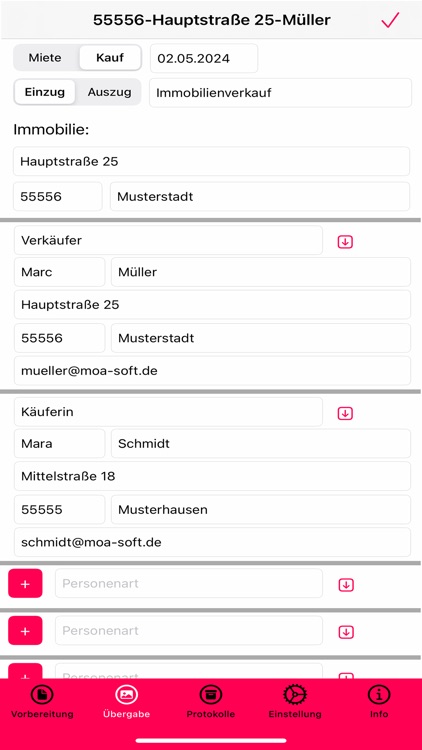 AMMON Übergabe-App