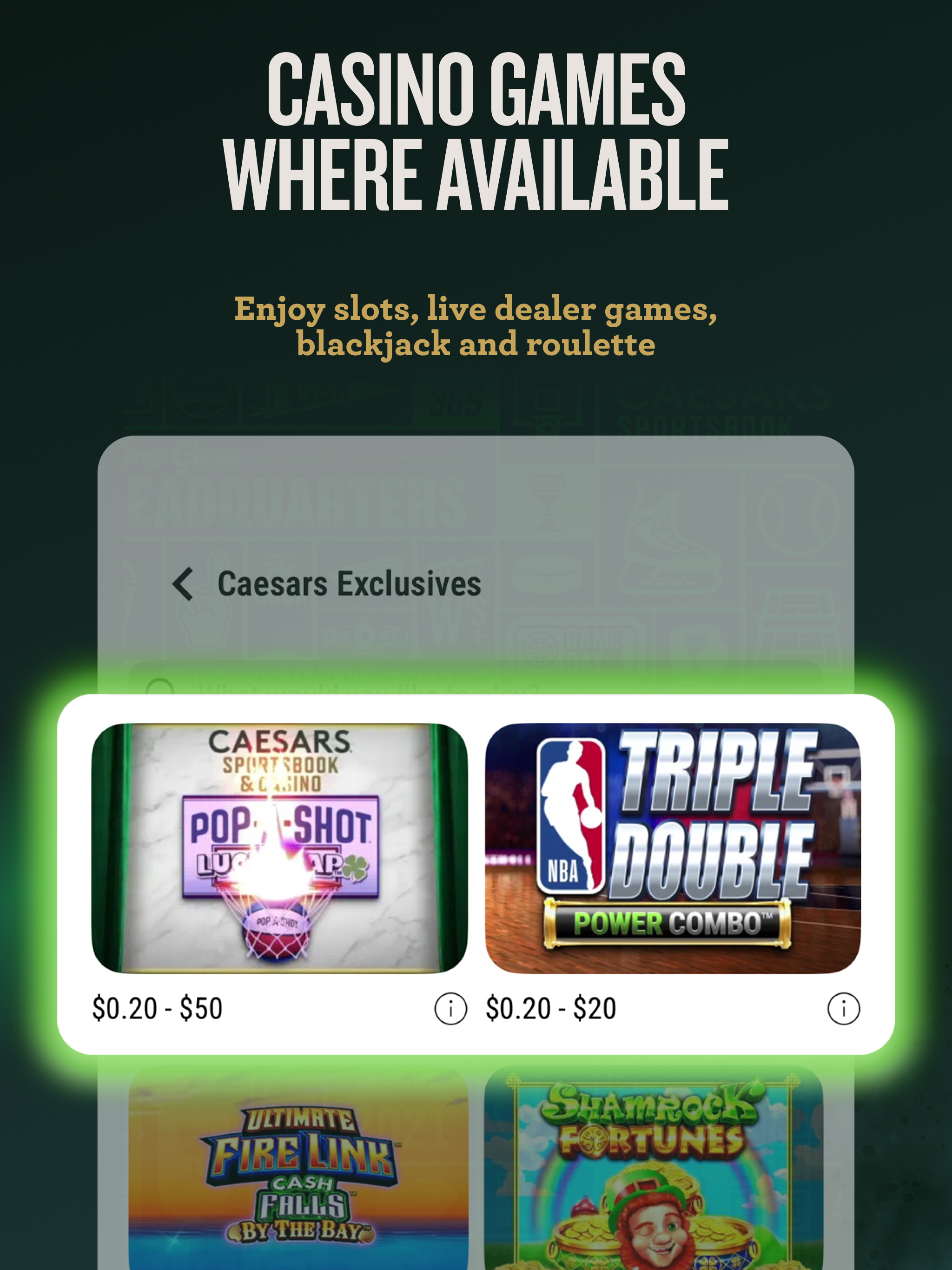 Caesars Sportsbook & Casino screenshot 18