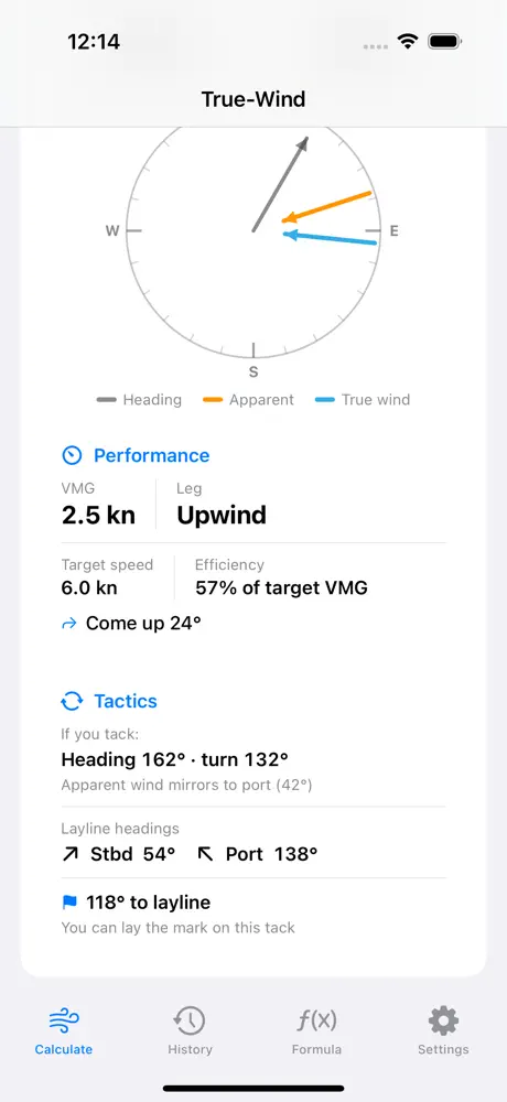 True-Wind Calculator screenshot 2