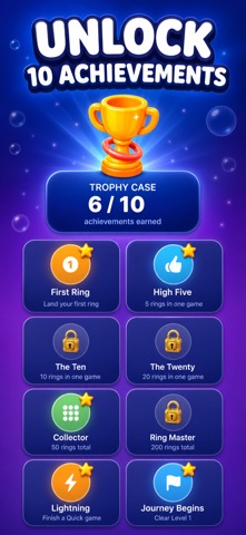 Water Ring Toss: Retro Toy iPhone screenshot