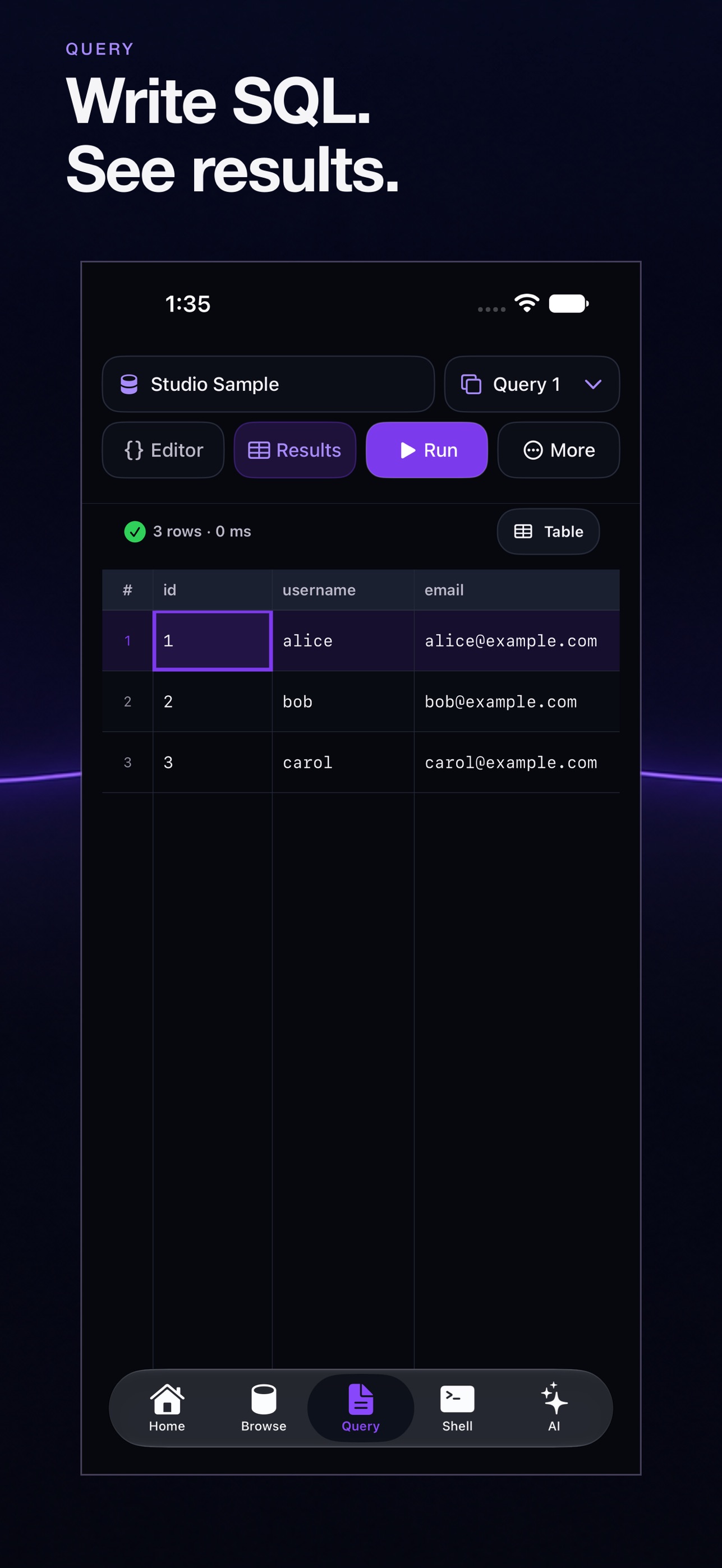 Screenshot 3 of Datark: Database & SSH