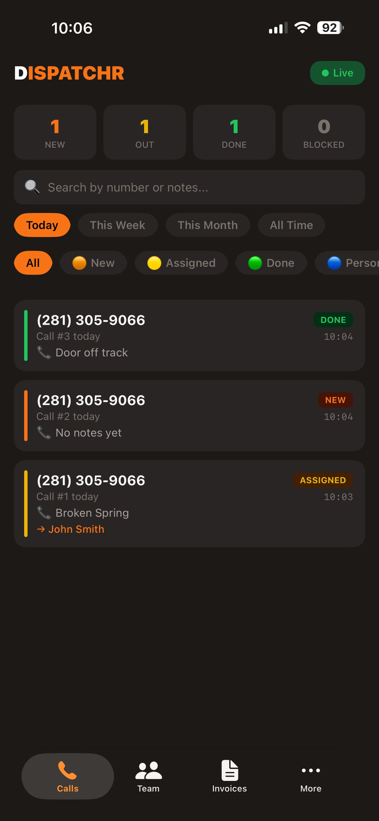 Dispatchr App screenshot 2