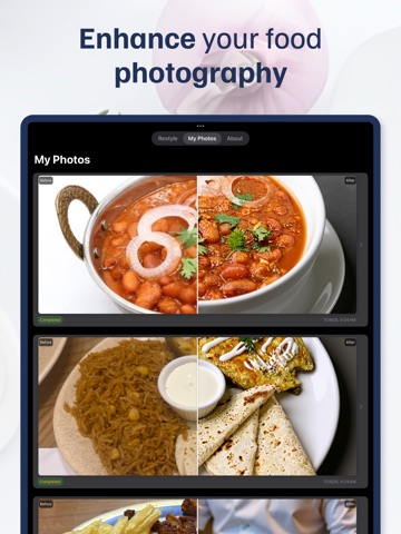 Foodogenic - AI Food Photos iPad screenshot