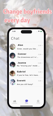Chat AI - Your AI Boyfriend iPhone screenshot