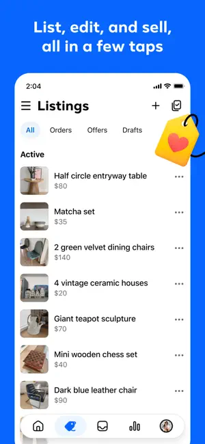 Seller, a Facebook app iPhone screenshot 2