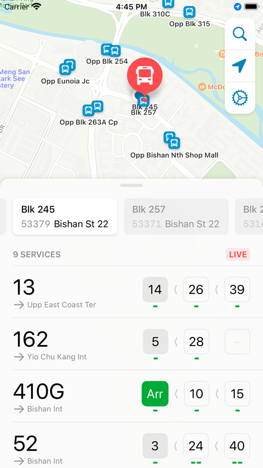 #1. NextStop - Singapore (iOS) Podle: Jun Xiu Chan