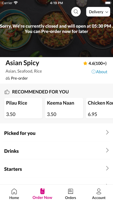 Asian Spicy. Screenshot