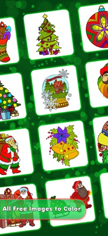 Christmas Coloring Game iPhone screenshot
