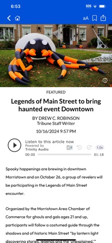 Citizen Tribune iPhone screenshot