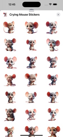 Crying Mouse Stickers screenshot