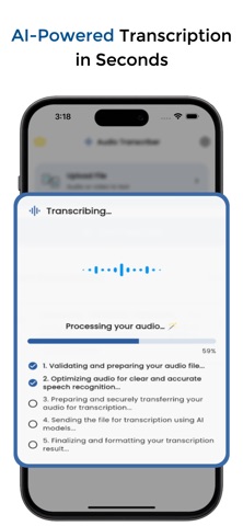 AI Transcript: Audio to Text screenshot
