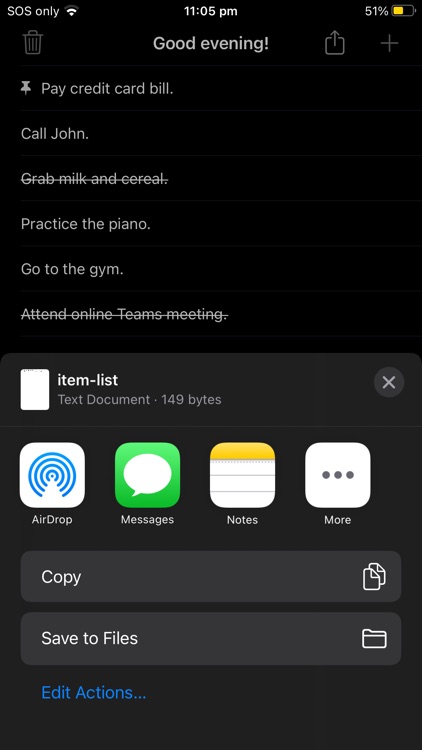 QuickList: To-Do/Shopping List