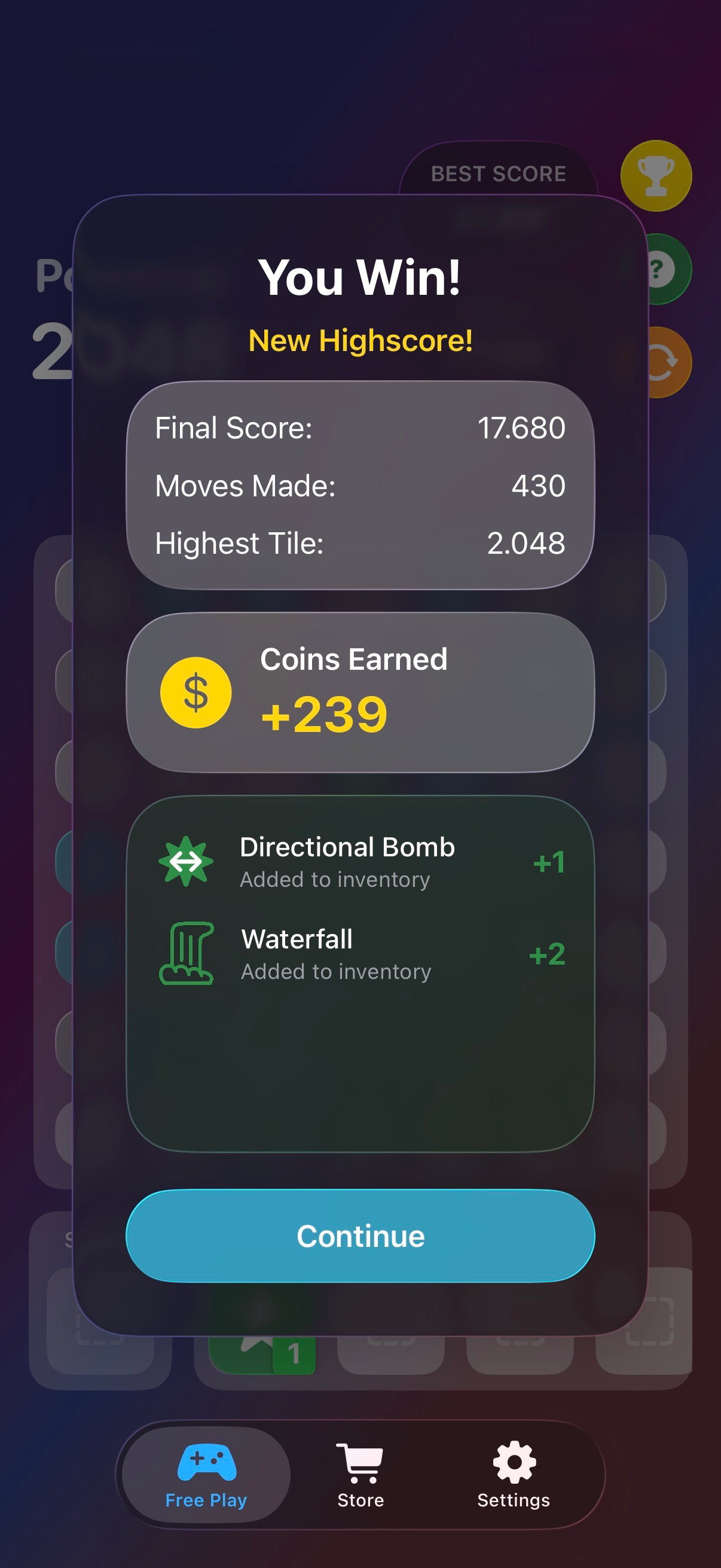 Powerup 2048 screenshot 5