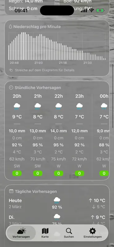 Wetter + Regenradar & UV-Index screenshot 4 of 6
