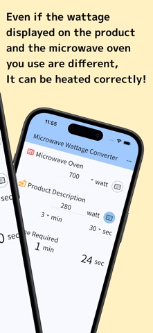 Microwave Wattage Converter iPhone screenshot