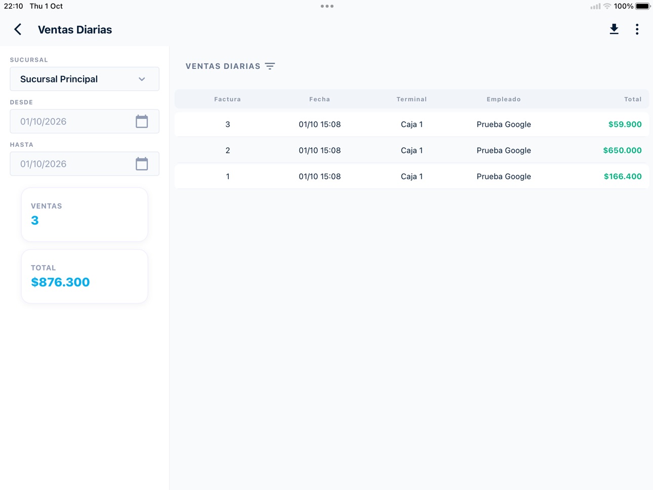 Screenshot 9 of InterPOS App