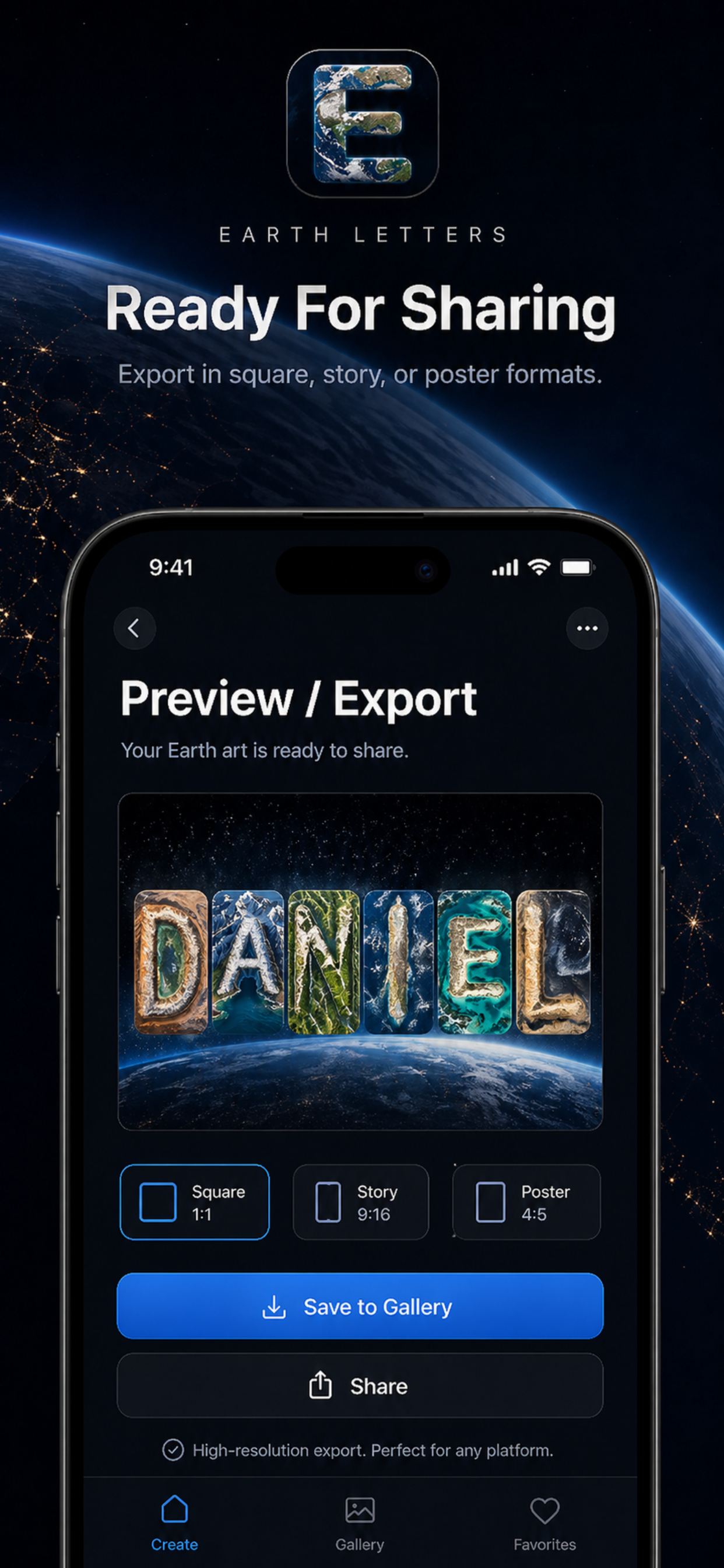 Earth Letters: Name in Landsat