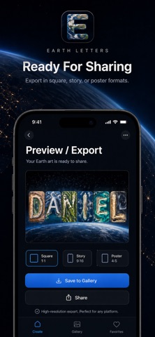 Earth Letters: Name in Landsat screenshot
