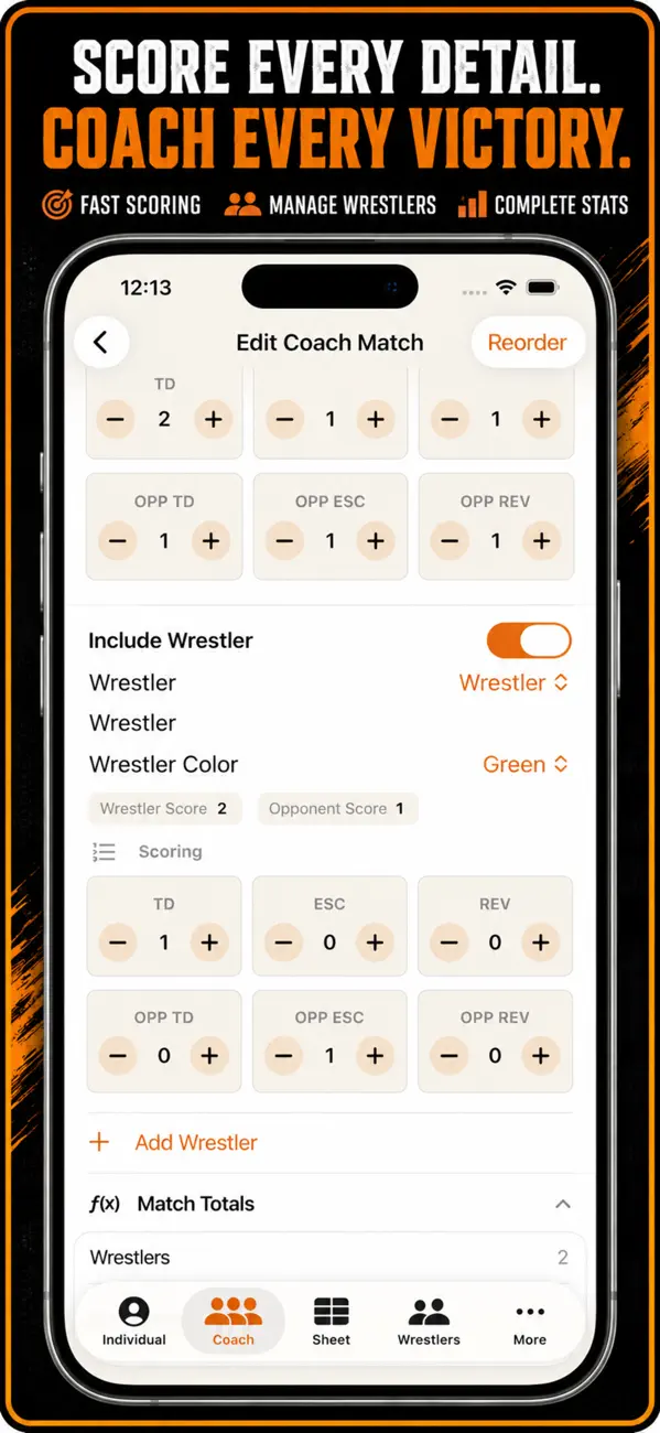 Wrestling+ Stats & Scorebook Screenshot 3