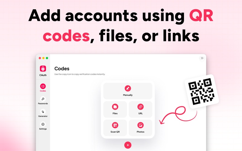 CAuth - Add 2FA Codes screenshot