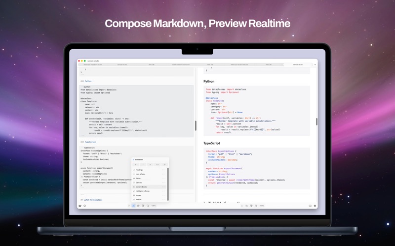 Telescopo Markdown Studio screenshot