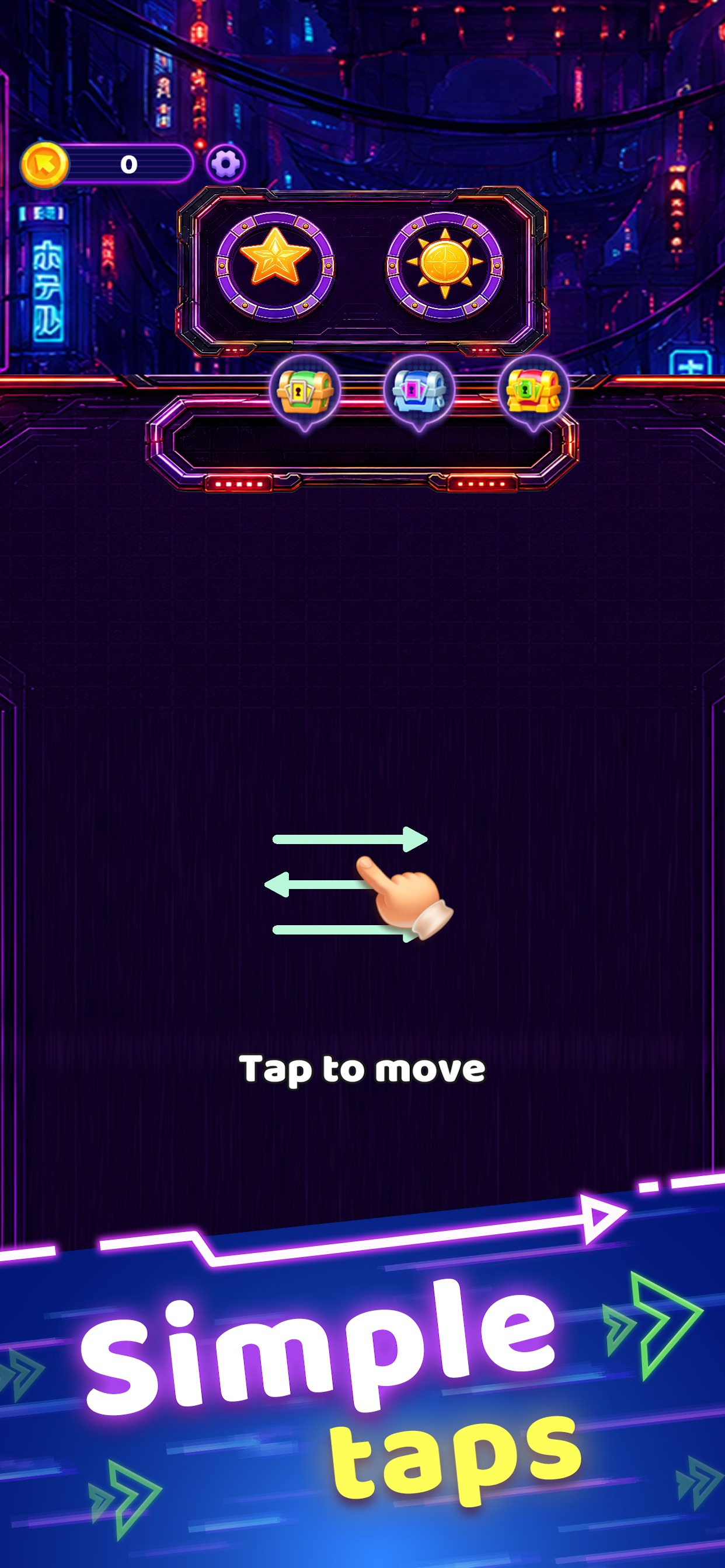 Neon Arrow City screenshot 2