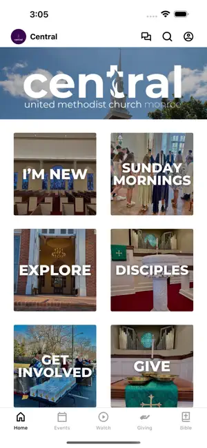 Central UMC Monroe screenshot 1