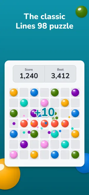 Color Lines 98: Classic Puzzle screenshot 1