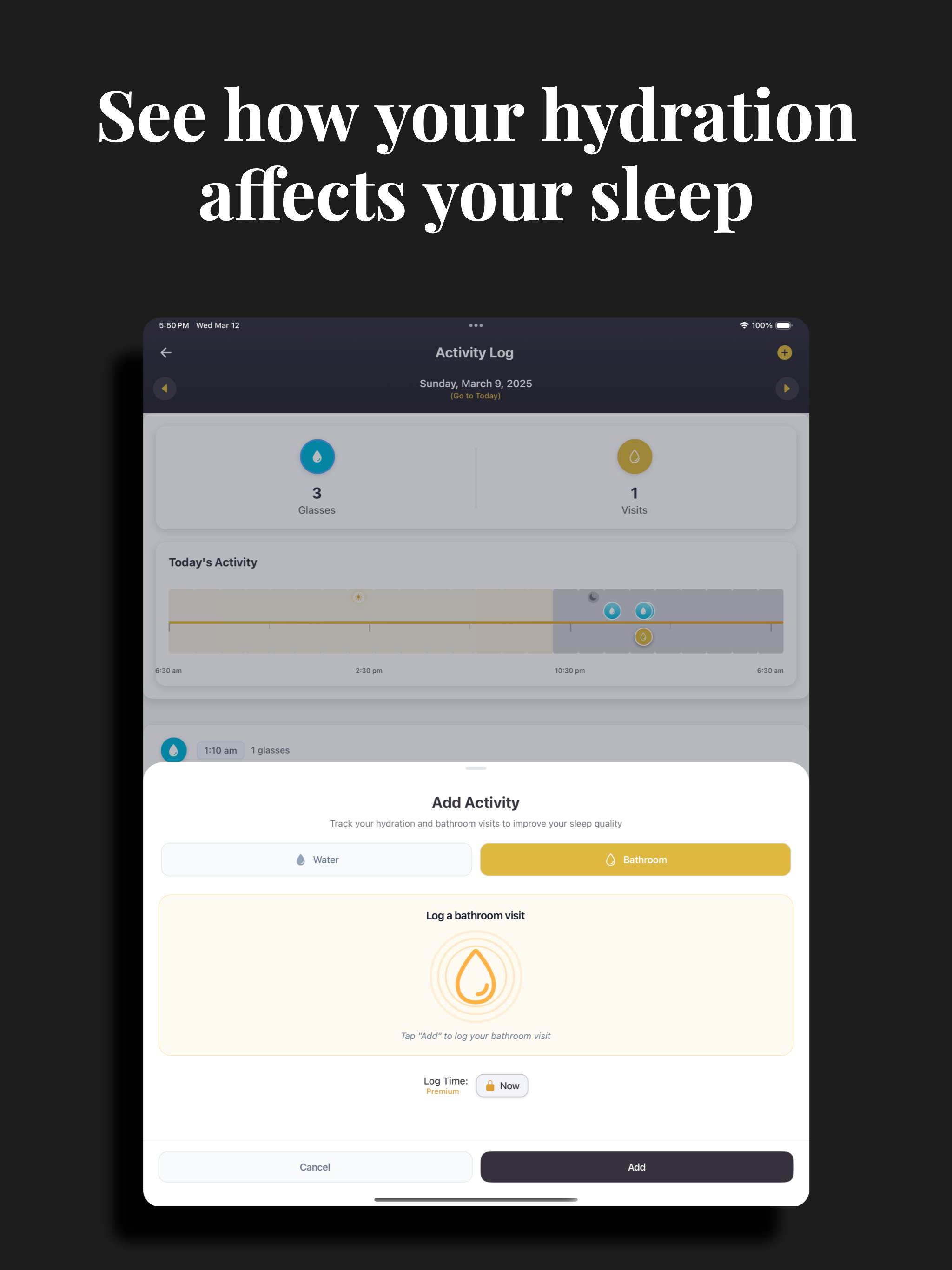 SleepFlō: Hydrate & Sleep