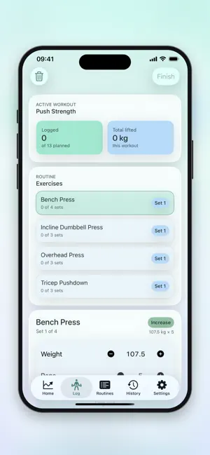 Repbook Iron plan screenshot 2