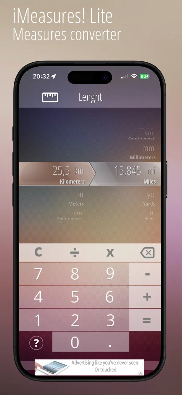 Screenshot #1 pour iMeasure!Lite -Converter