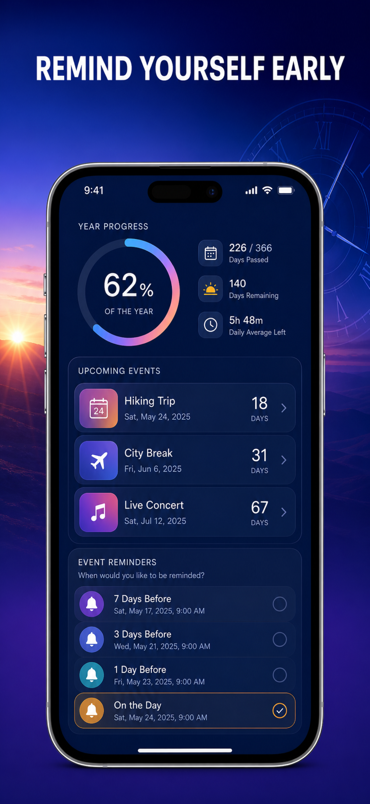 Year Progress: Days & Percent screenshot 6