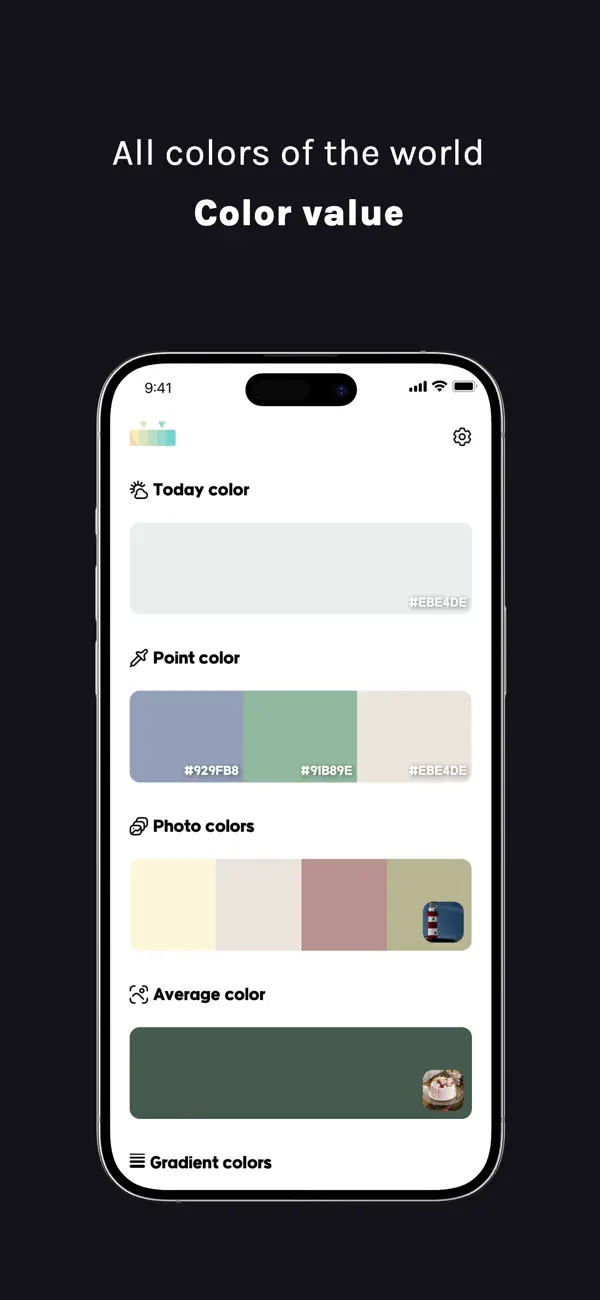 Screenshot #1 pour Colorvalue - Get color values
