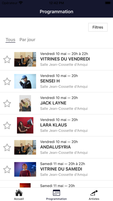 ROSEQ - Événements Screenshot