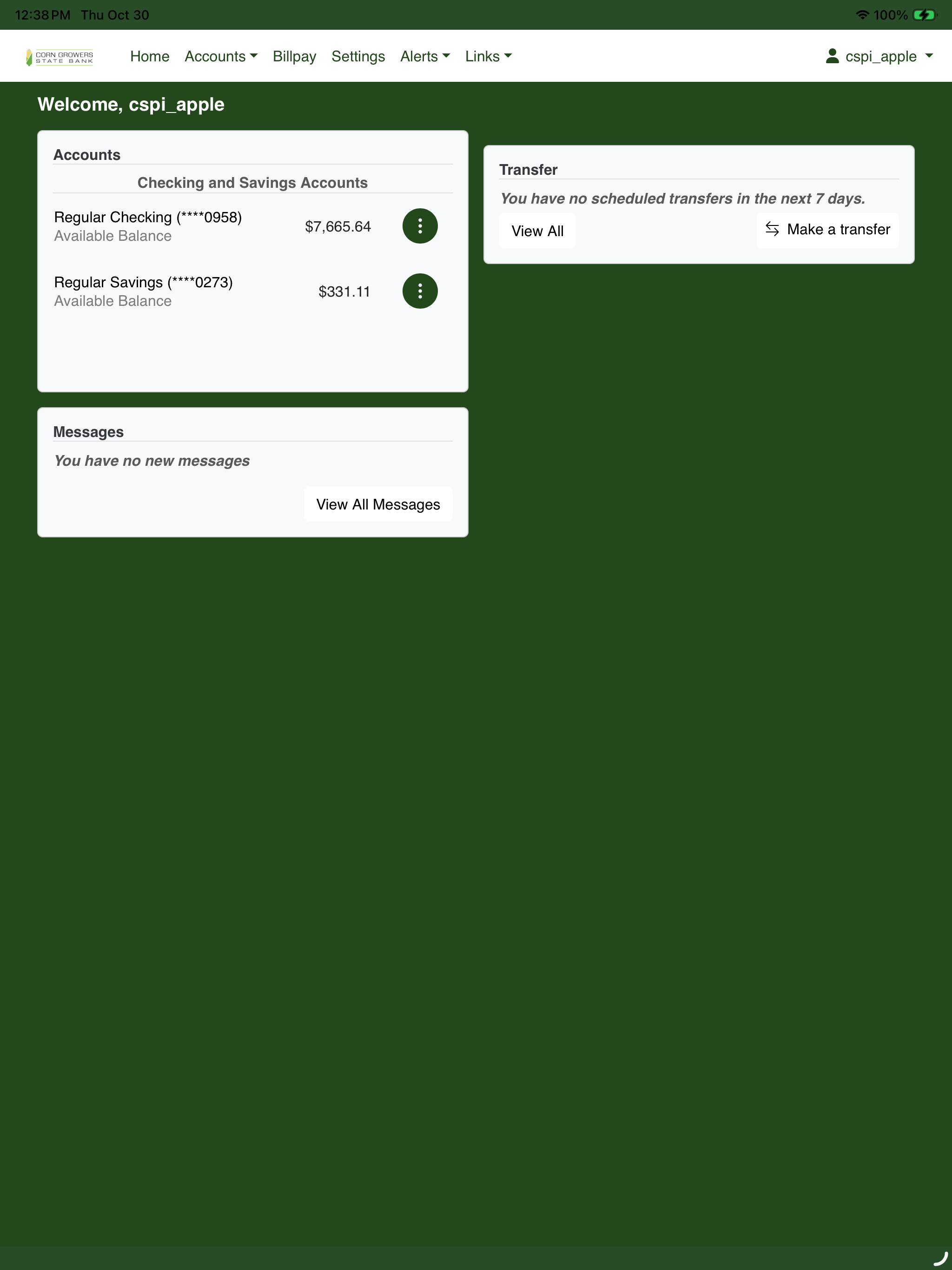 Corn Growers State Bank Mobile screenshot 9