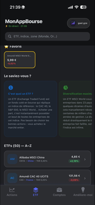 MonAppBourse Screenshot 6 of 8