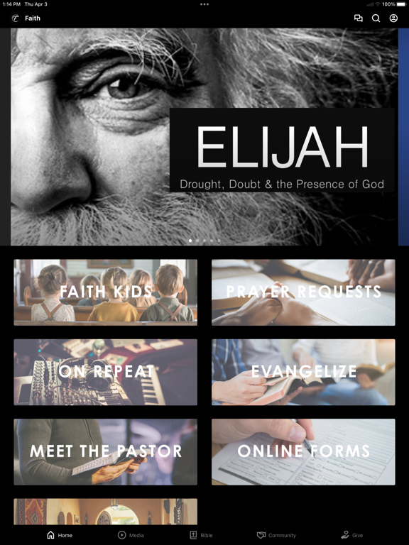 Faith Baptist - Wilmington, DE iPad screenshot 1 - Education app