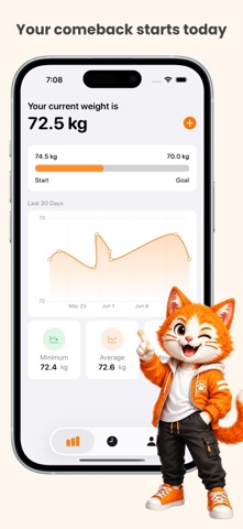 CoolKat - Weight Loss Tracker Screenshot 1 of 3