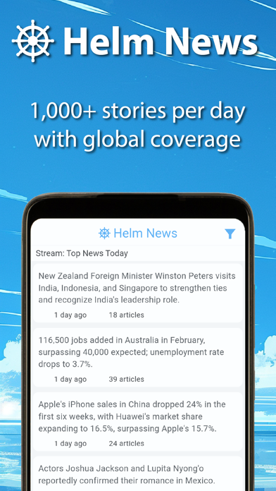 Helm News: Calm, Clear Facts Screenshot