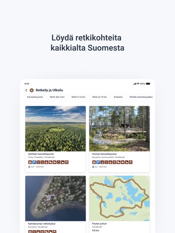 Luontoon iPad screenshot