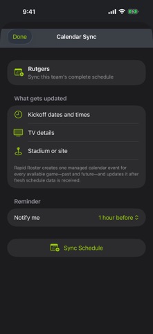New Brunswick Football app screenshot 2