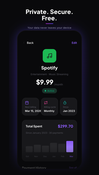 Subscription Tracker: Burn screenshot 7