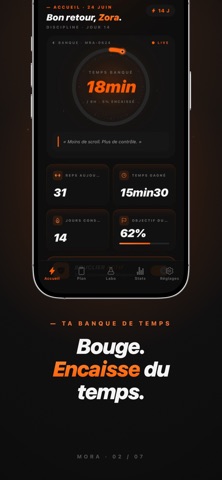 MORA : Bloqueur d'apps iPhone screenshot 2
