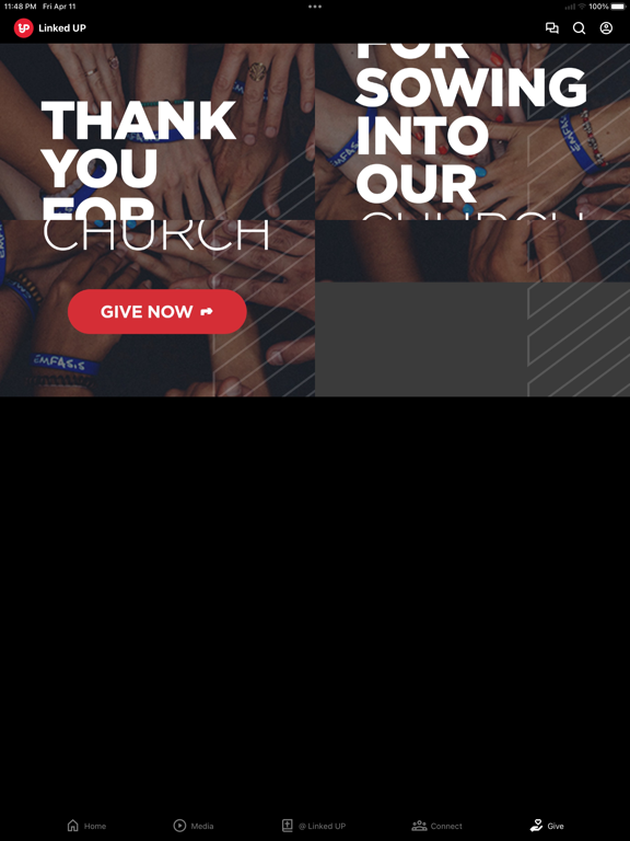 Linked UP Church iPad screenshot 5 - Lifestyle app