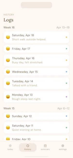 moodlet - Track your Mood screenshot 3