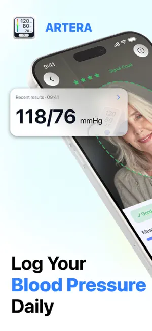 Artera: Blood Pressure App Log screenshot 1
