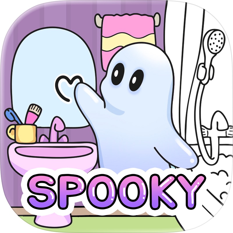 Boo Coloring Book: Cozy Horror screenshot 1
